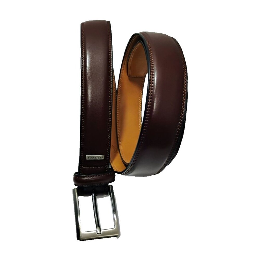 Docker Men's Brown Leather Belt Black Size 38-40 NEW